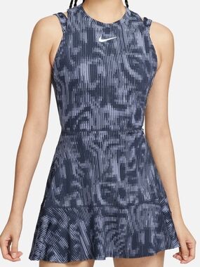 Nike Women's Blue Patterned Racerback Mini Dress